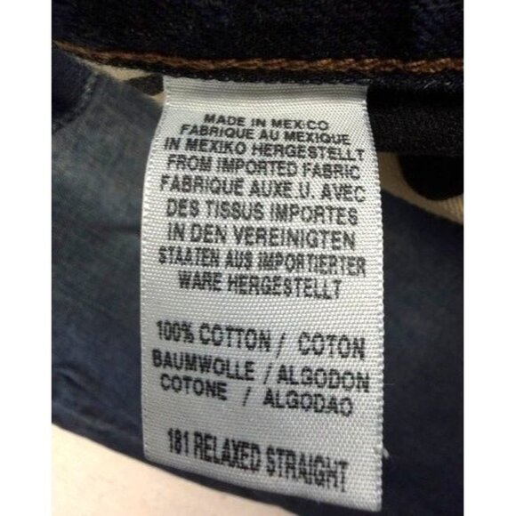 Lucky Brand 181 Relaxed Straight Men's Jeans Blue Denim Size 40x32 - Picture 12 of 13